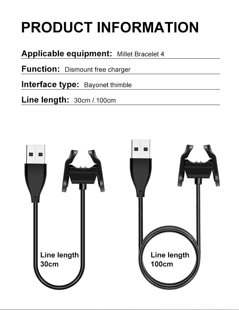 BAPICK USB зарядное устройство для Xiaomi Mi Band 4 зарядное устройство разборка-Бесплатный usb кабель для зарядки для Xiaomi Mi Band 4 Nfc зарядное устройство адаптер