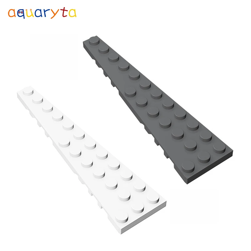 

Aquaryta 10pcs Plate Wedge 3x12（Right or Left）Building Blocks Part Moc Compatible 47397 or 47398 DIY Education Toys for Teens