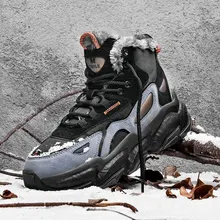 Winter Explosion Models Plus Velvet Thick Big Head Men Sports Cotton Shoes High Top New Winter Shoes Old Men Shoes