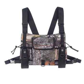 

Outdoor Radio Harness Chest Rig Vest Pocket Tactical Harness Bag Two-Way Radio Holster Tactical Call Equipment Ahr029