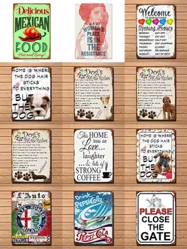 

Shabby Wall Metal Tin Signs Peroni Vintage Alfa Romeo Metal Poster Wall Stickers Plaque Retro Plate Shabby Poster