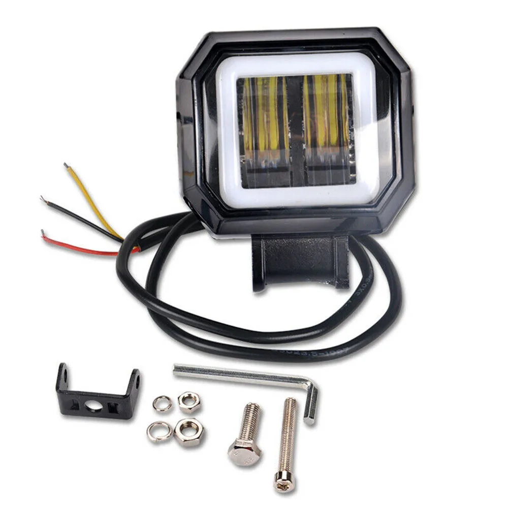 

Car LED Light 12V 24V 20W LED Work Light 2000LM DC 10-30V 3 Inch Square Replacement Off-road
