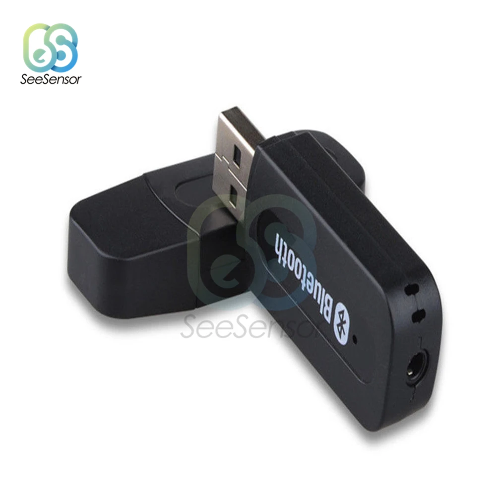 USB беспроводной адаптер AUX Bluetooth приемник ключ аудио Bluetooth музыкальный приемник адаптер 3,5 мм разъем автомобильный комплект