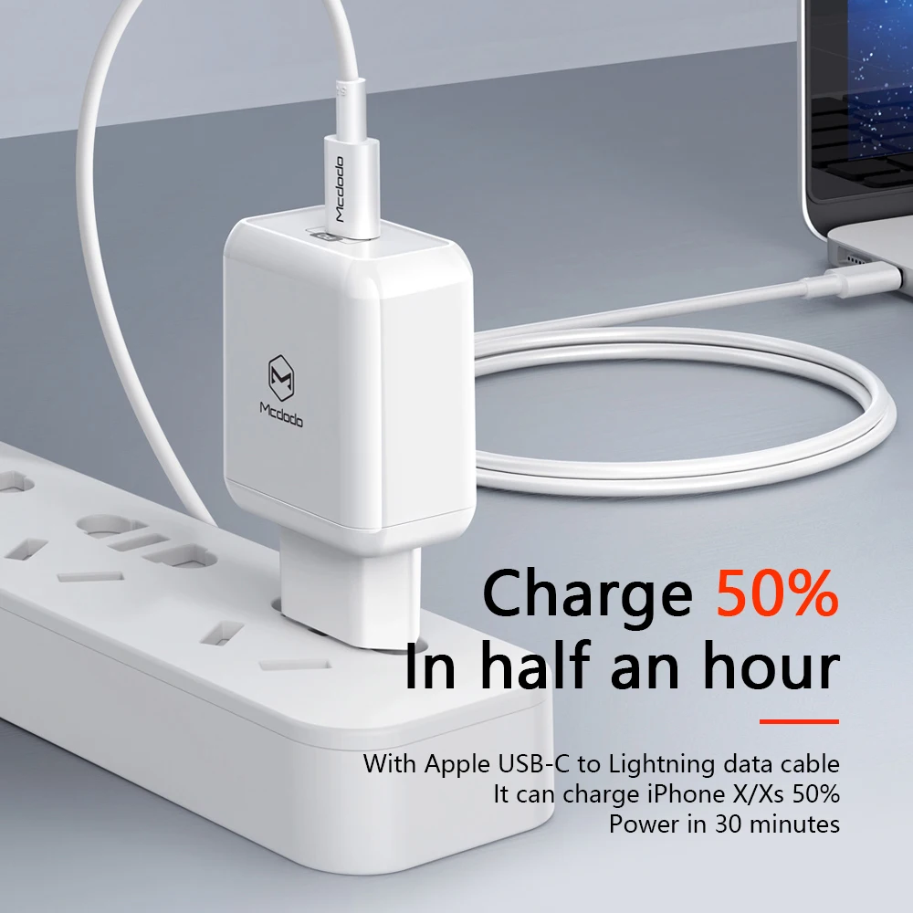 Mcdodo EU/US/UK usb type C PD 3,0 зарядное устройство 18 Вт Быстрая зарядка для MacBook iPhone 11 samsung Xiaomi huawei Quick Charge 4,0 адаптер