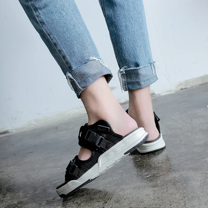 

A Man And a Women's Outer Wear 2019 Popular Brand INS Anti-slip Wear-Resistant Hard Bottom Couples Sandals MEN'S SHOES Outdoor V