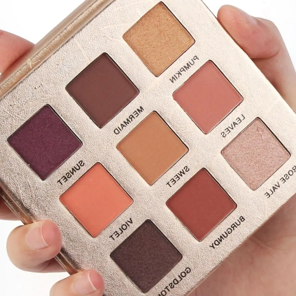 

New Beauty Makeup Palette Shimmer & Matte Pigmented 9 Colors Cosmetic Eyeshadow Nude Earth Waterproof Long Lasting Shadow Set
