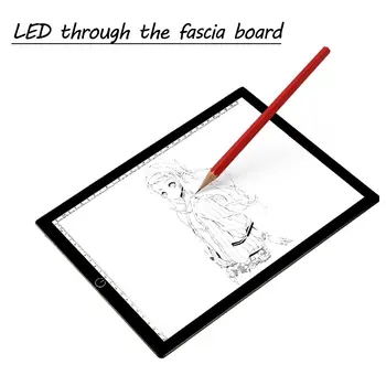

A4 LED Light Ultra-Bright LED Art Craft Board Drawing Tablet Graphic Writing Digital Tracer Copy Pad Diamond Painting Tools