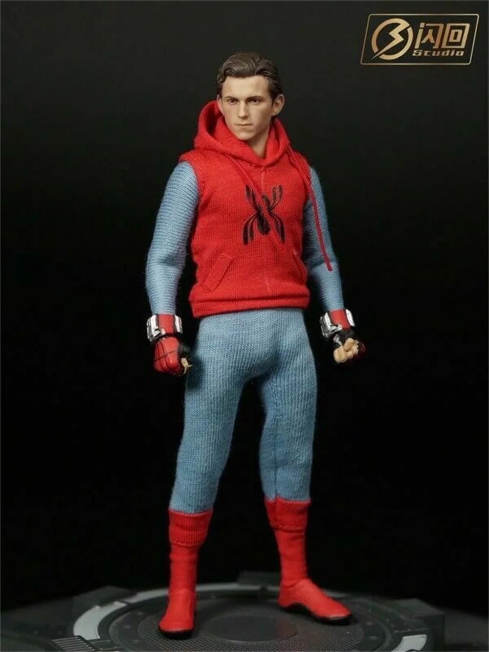 1/12th SHF Spider-Man Tom Holland Head Carved Model Toy F 6" Male Figure Doll