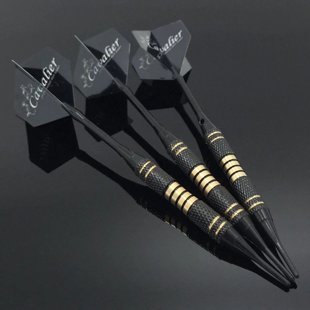 

3Pcs 18g Professional Safe Darts Set Soft Plastic Tip Brass Barrel PET Flights Competition Training Dart