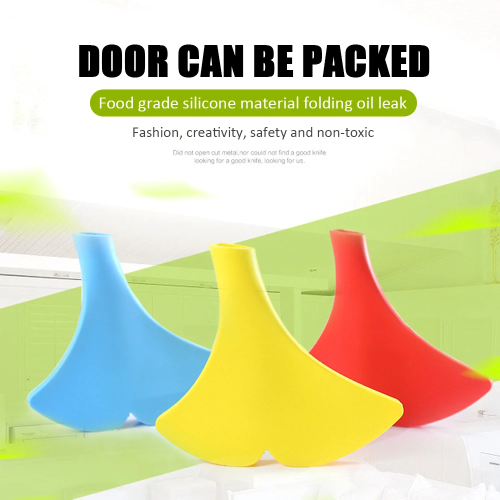 

Kitchen Mini Silicone Foldable Funnel Collapsible Style Funnel Hopper Kitchen Cooking Tools Accessories Kitchen Gadget Random