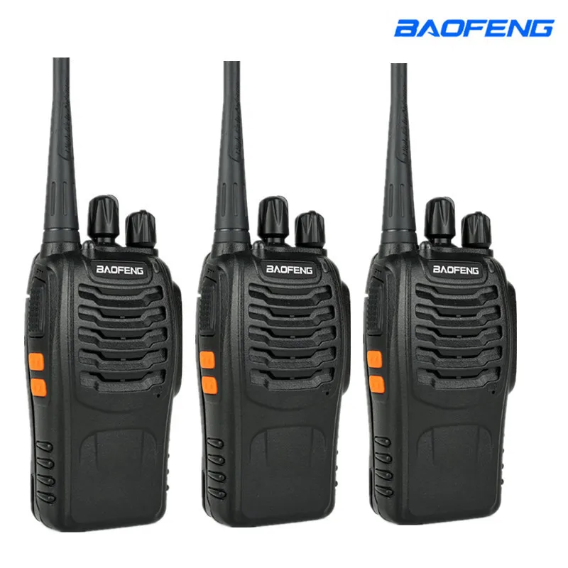 3 шт./лот BF 888S baofeng walkie talkie 888s UHF 400 470 МГц 16 канальная портативная двухсторонняя