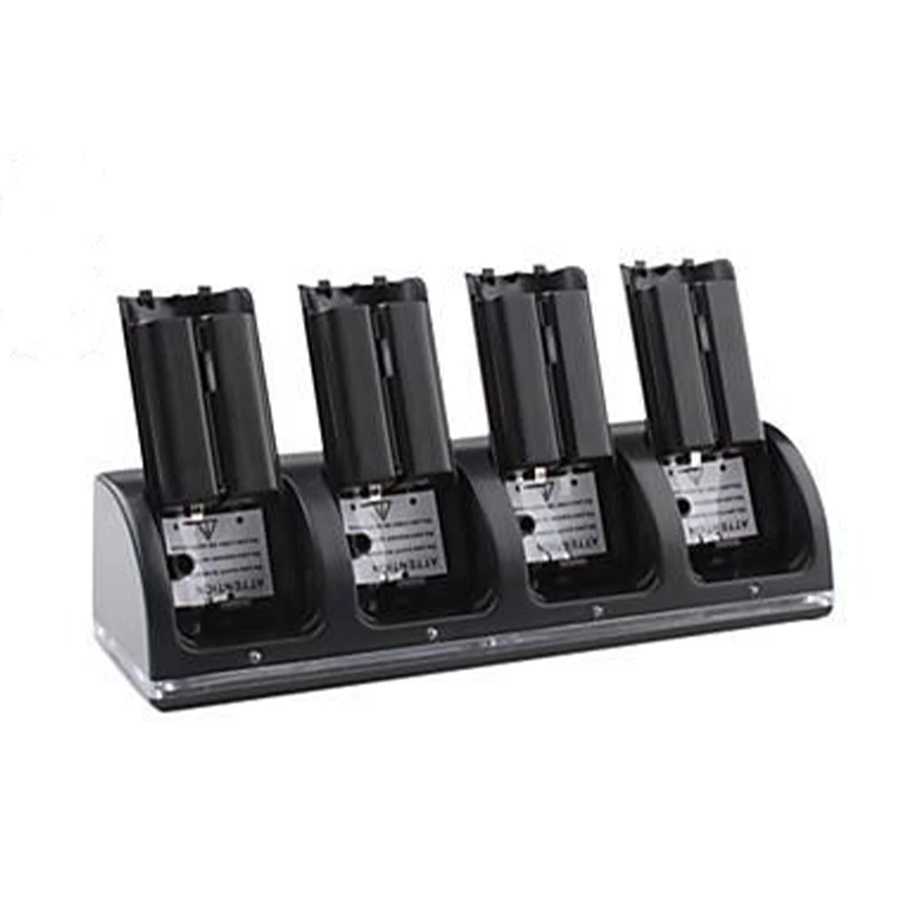Charging Dock Charging Station Charger with 4pcs 2800mAh Batteries for Wii remote controllers 4 in 1 charger station dock