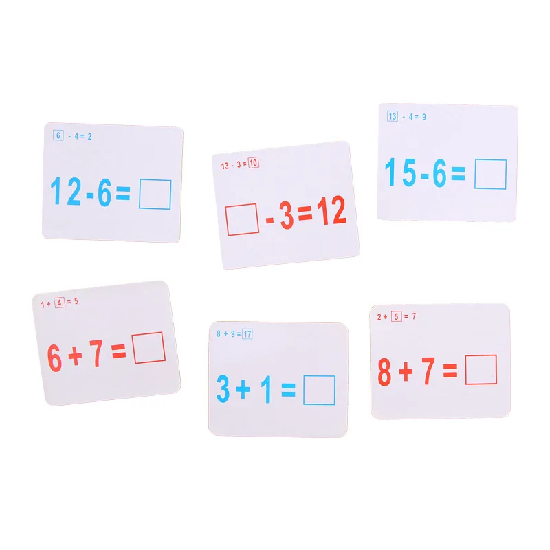

Children Puzzle Educational Toys with-Wipe Pen Addition And Subtraction Multiplication And Division Mathematics Method Early Edu