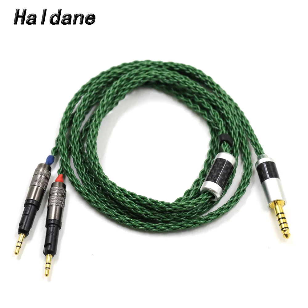 

Кабель для наушников halданные DIY 2,5/3,5/4,4 мм сбалансированный с серебряным покрытием Улучшенный для детской модели R70X наушники 4pin XLR 6,35 мм черный мягкий