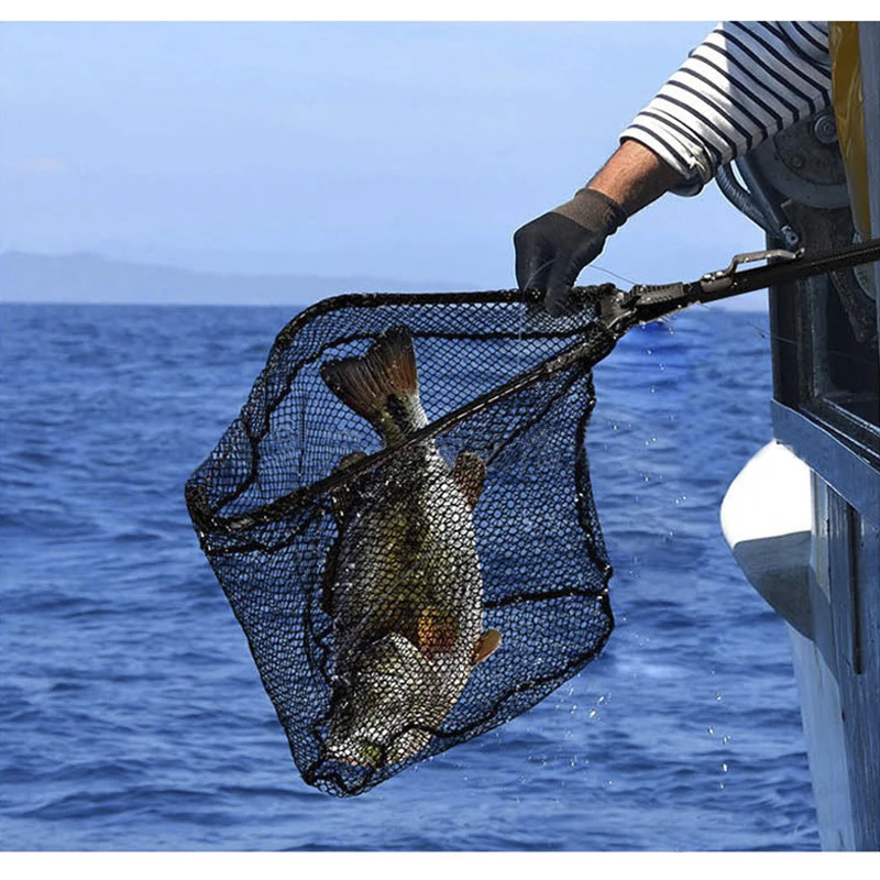 Collapsible Fishing Landing Net Folding Dip Net Trout Fishing Gear