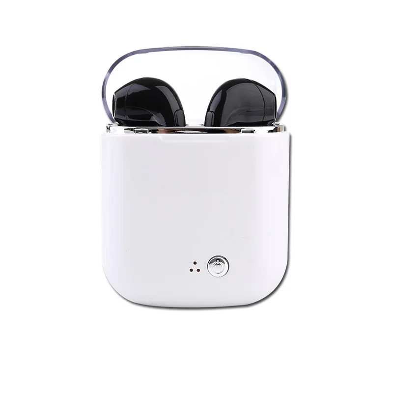 I7s Plus Bluetooth наушники спортивные TWS Bluetooth наушники с микрофоном мини беспроводная гарнитура с зарядным устройством для телефона huawei - Цвет: Черный