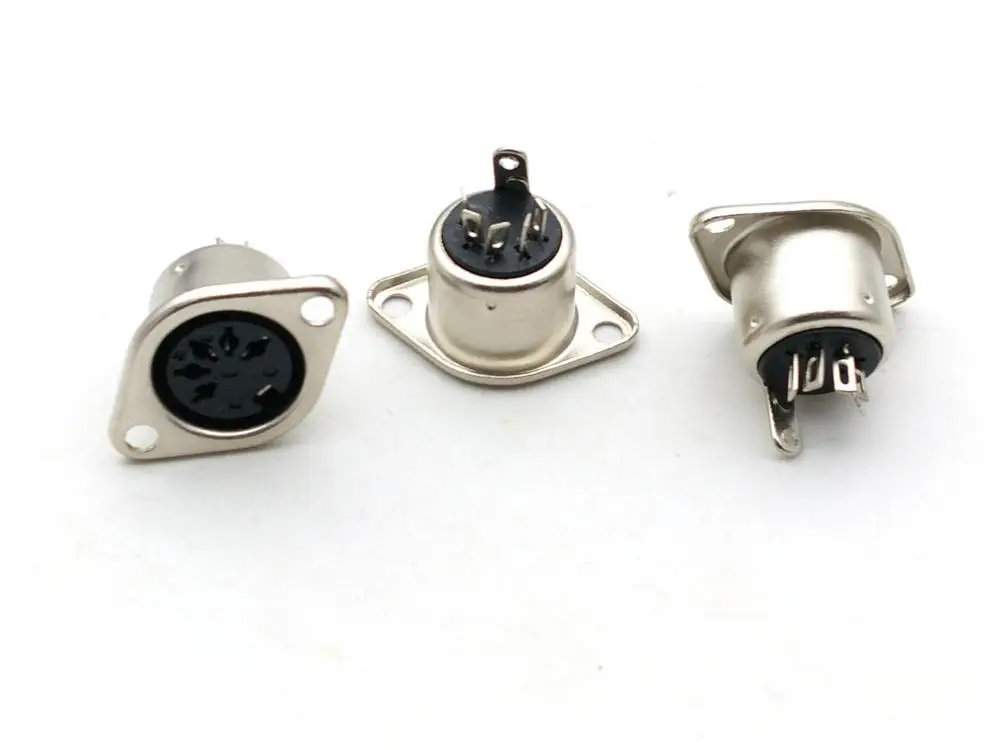 50 шт. 5 контактный разъем для кабеля типа пайки|panel mount|panel mount connectorpanel connector |