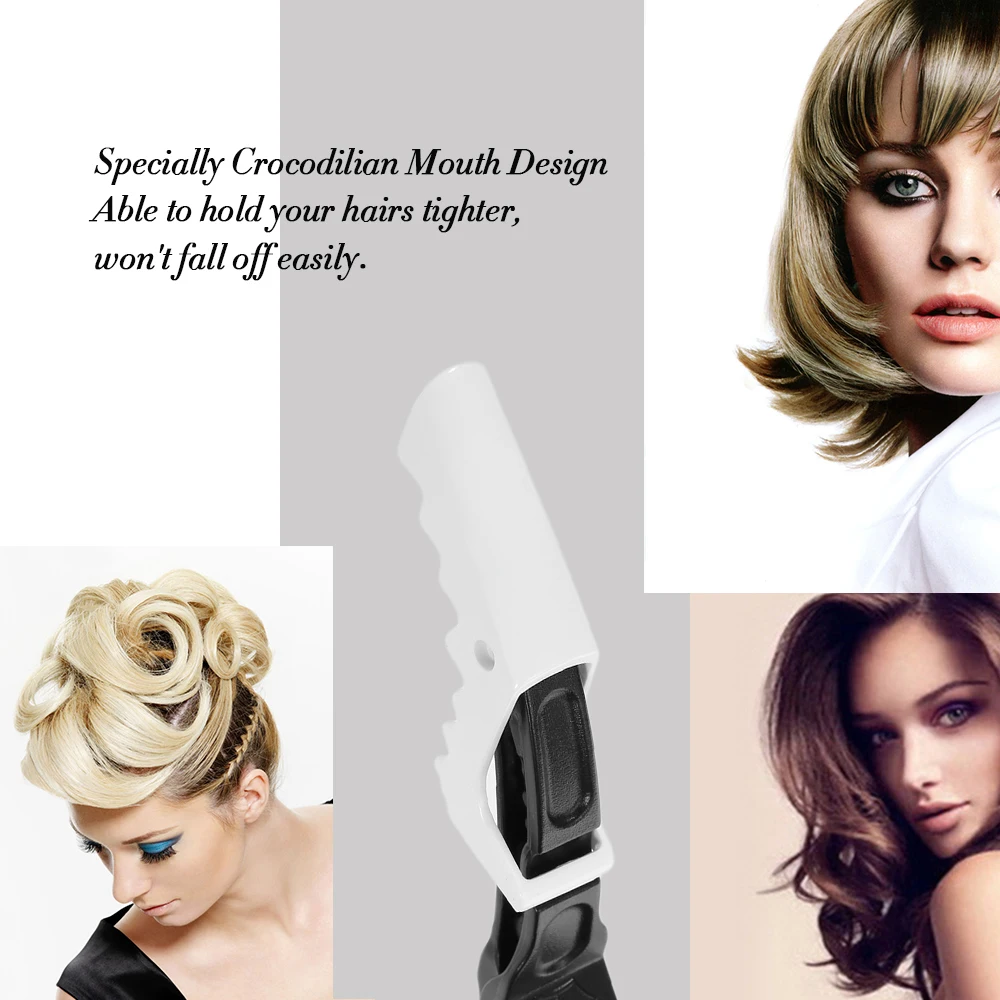 10Pcs Hair Sectioning Grip Clips Croc Hairdressing Cutting Clamps Hair Grip Clips Salon Styling