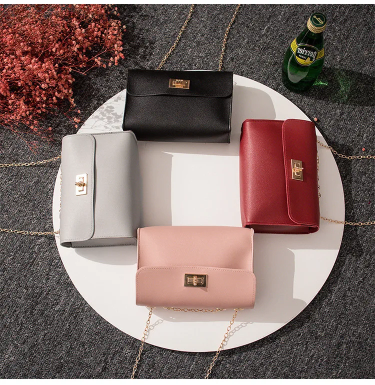 

Fashion Simple Small Square Bag Women's Designer Handbag Crossbody Bolsas Ladies Phone Purse