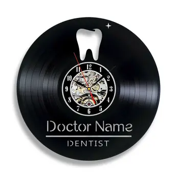 

Dental office decoration dentists medical design ethylene wall clock retro fashion vinyl vinyl record to send friends