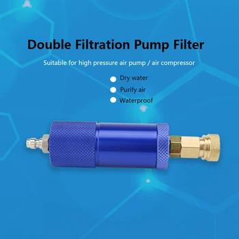 

PCP Paintball Airforce Hand Pump Water-Oil Separator M10x1 Free Filter 300bar/4500psi with Quick Coupler 50cm High Pressure Hose