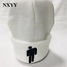 NXYY белые вязаные зимние шапки Billie Eilish, однотонные вязаные шапки в стиле хип-хоп, вязаные шапки, аксессуары для костюма, теплые зимние шапки