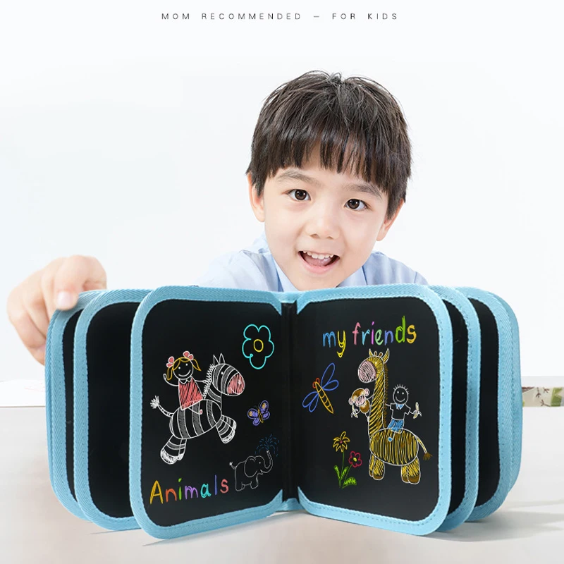 

Children's Sketchpad Graffiti Tablets Portable Double-sided Erasable Water Chalks Can Be Used For Painting This Homenew