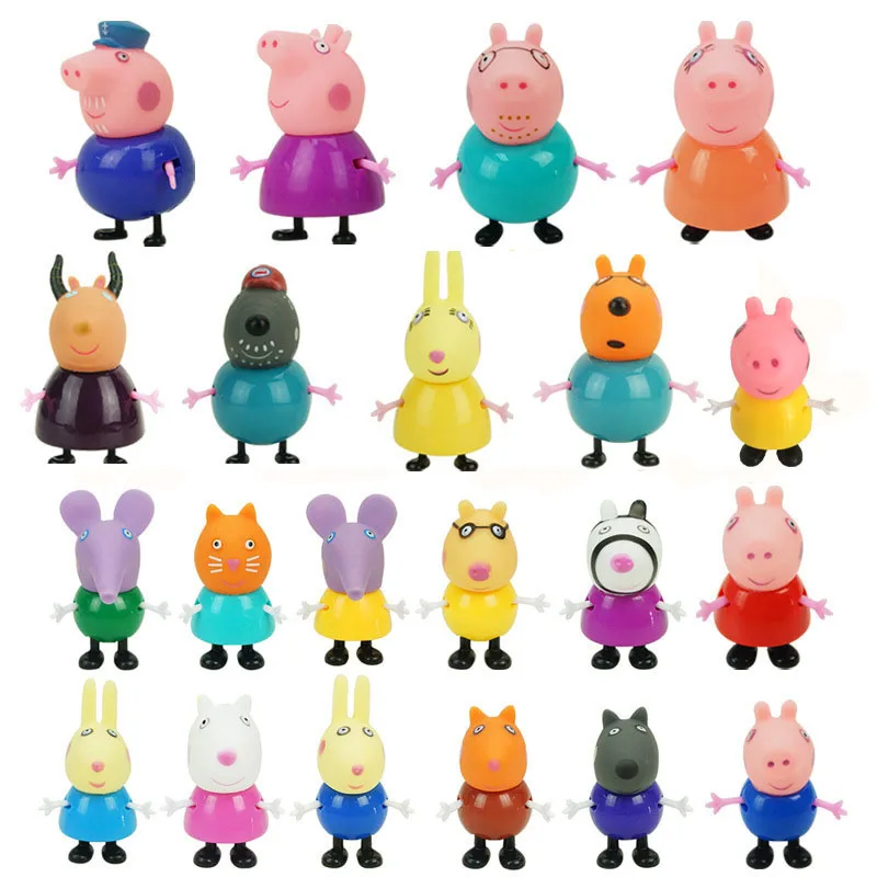 Свинка Пеппа класс Peppa Джордж папа мама семья ролевые Фигурки игрушки для детей день рождения Рождественский подарок