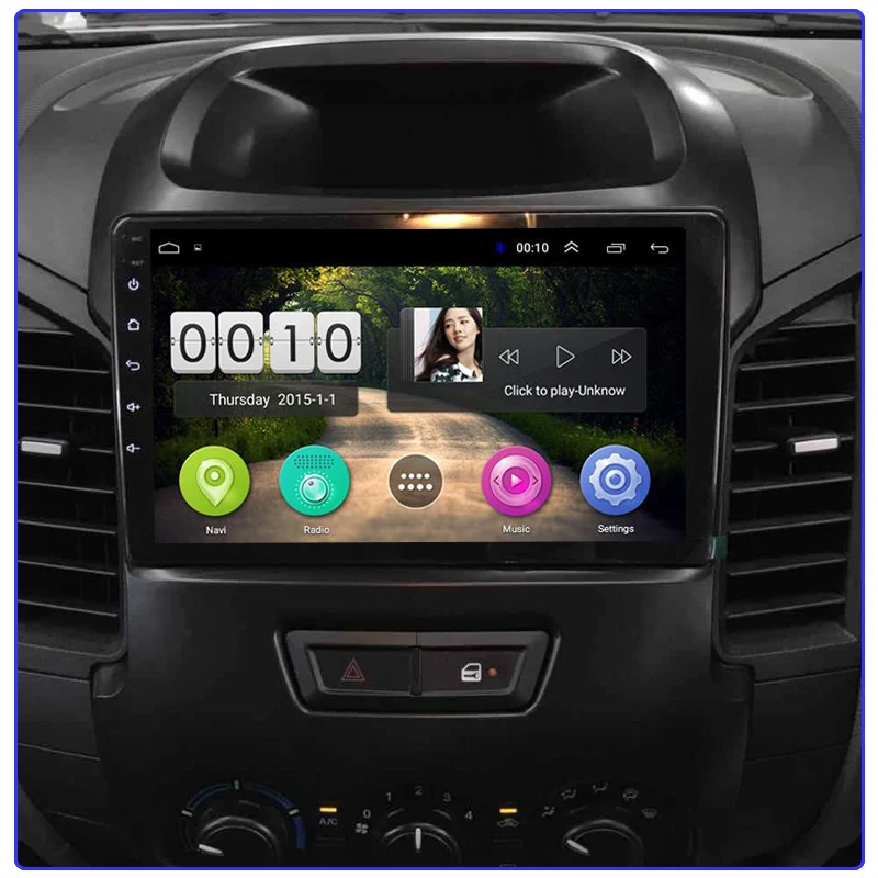 Автомагнитола для Ford Ranger xlt 2011- " Android 8,1 gps навигация с Bluetooth HD сенсорный экран Поддержка TPMS SWC