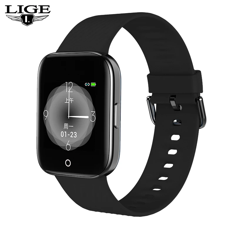 LIGE новые умные часы для мужчин и женщин Bluetooth соединение Android ios мониторинг