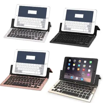 

ALLOYSEED Triple Folding Bluetooth Keyboard BT Wireless Foldable Touchpad Keypad for IOS/Android/Windows ipad Tablet