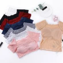 Женский сетчатый сексуальный жилет, модные кружевные бюстгальтеры, летние топы, высокоэластичные женские бюстгальтеры