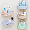 Bathroom Shelf Bathroom Adhesive Storage Rack Kitchen Home Decoration Corner Shower Shelf Rack Storage Rack Accessories 3 Colors ► Photo 1/4