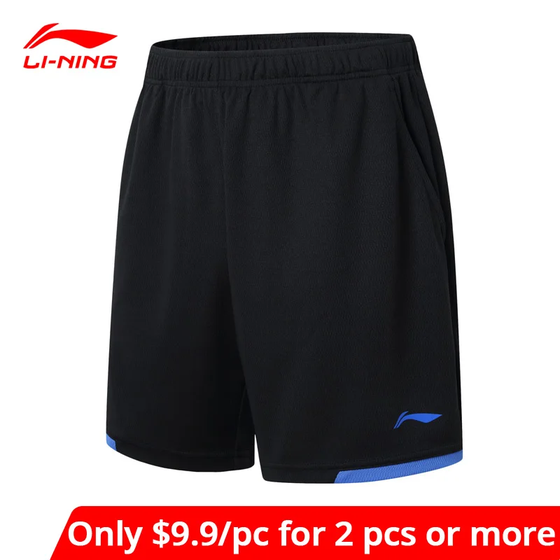  (2 шт!) Li-Ning мужские спортивные шорты для бадминтона шорты на сухом Джерси для соревнований 100% полиэстер li ning подкладка спортивные шорты…