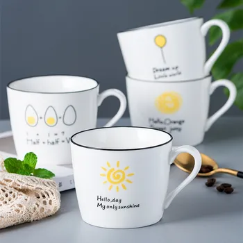 

Funny canecas cute text mug letter tazas eco friendly drinkware ceramic cup coffee mug birthday gift