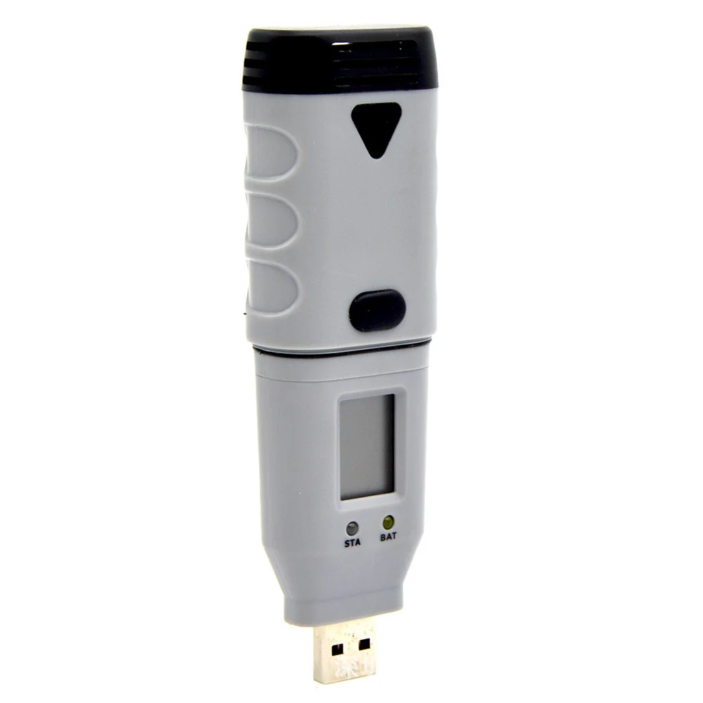 

3 In 1 Dew Point Digital USB With Software Meter Selectable Storage Temperature Humidity Mini Data Logger LCD Backlight Portable