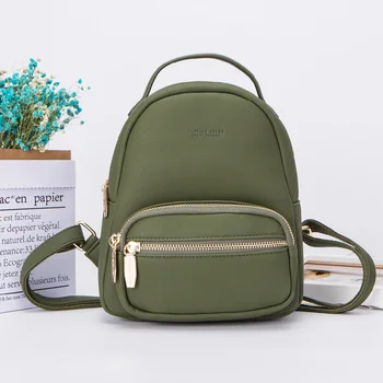 

WEICHEN New Many Departments Women Backpack Leather Soft Touch Small Backpack Female Shoulder Bag Fashion Ladies Satchel Purse