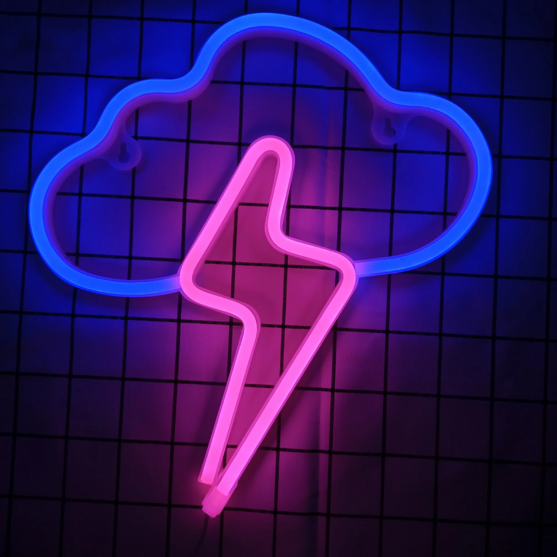 Cloud and Lightning Led Neon Light Sign for Wall USB/Battery Powered