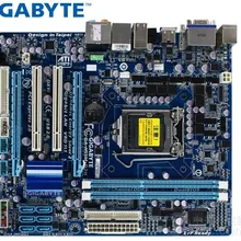 Оригинальная б/у Материнская плата Gigabyte GA-H55M-D2H DDR3 LGA 1156 для I3 I5 I7 32NM cpu H55M-D2H 8GB настольная материнская плата