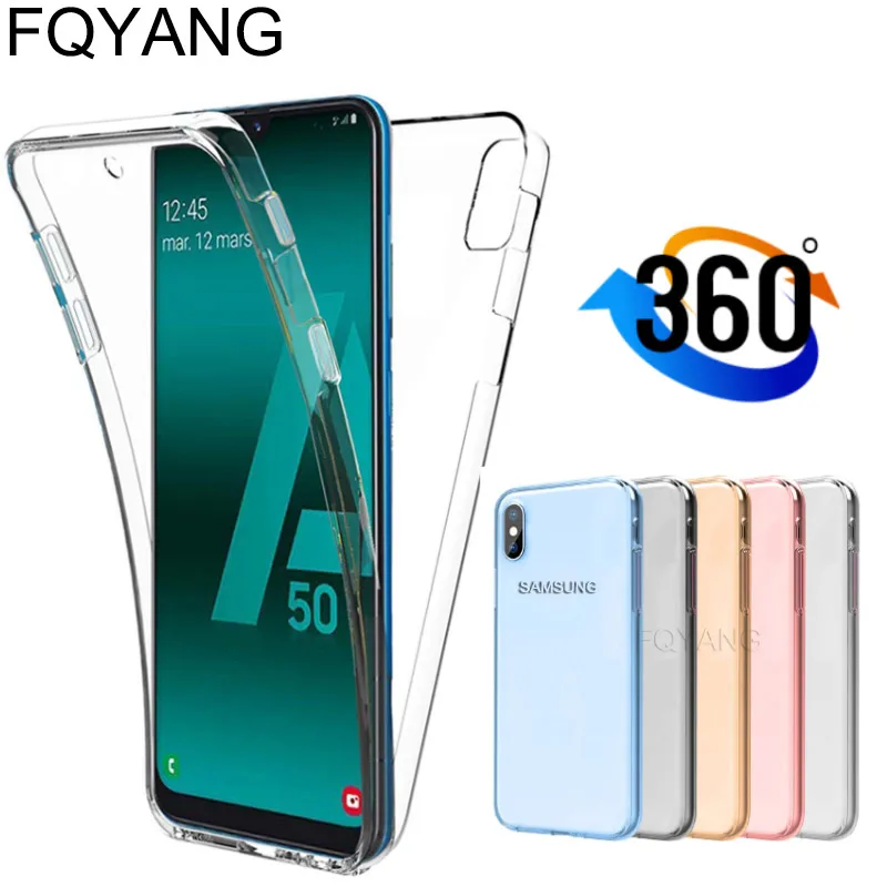 Двойной силиконовый чехол для samsung A50 A70 A30 A40 A20 M10 S10 J4 J6 NOTE9 Funda Phone Full Cover NOTE 10 PLUS NOTE10 |