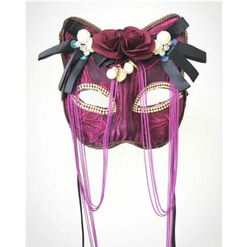 

H3401 Cat Mask Halloween Christmas Mysterious Anonymous Masks Party Show Performing Bar Carnival Masquerade Women Accessories