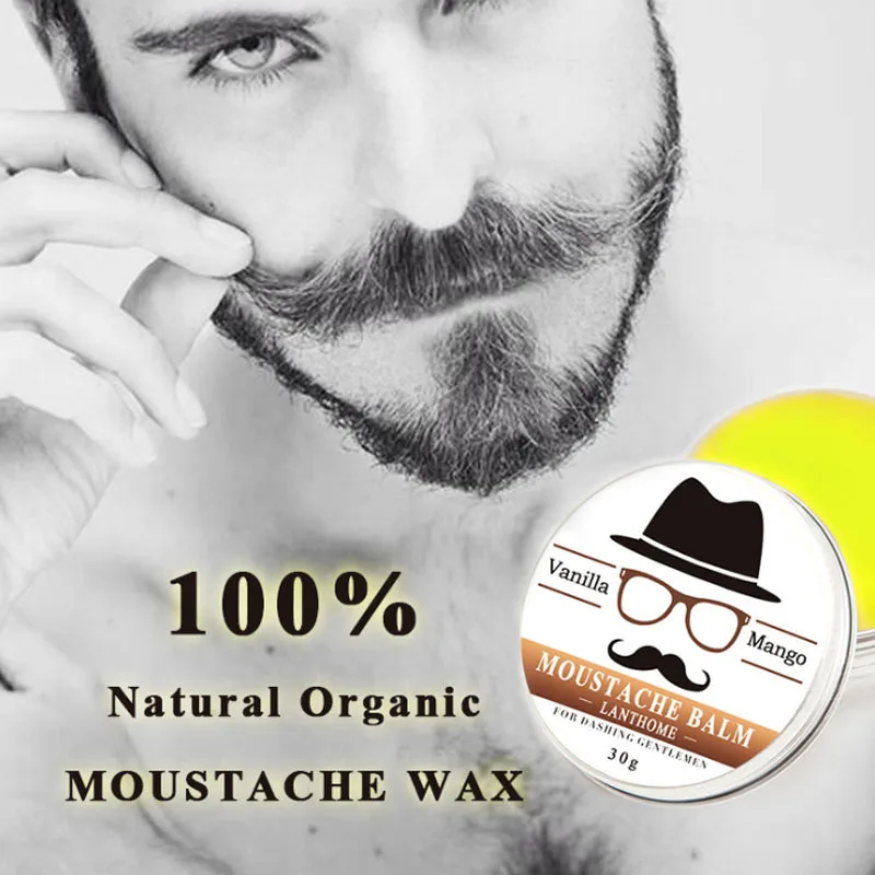 

Beard Balm Men Natural Beard Oil Hair Growth Wax Mustache Styling Professional Conditioner Organic Ingredients Moisturizing 30g