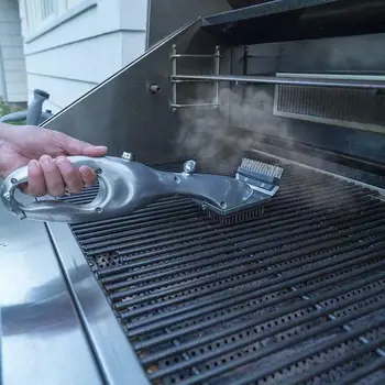 

BBQ Vapor Cleaner Brush Barbecue Stainless Steel Cleaning Outdoor New