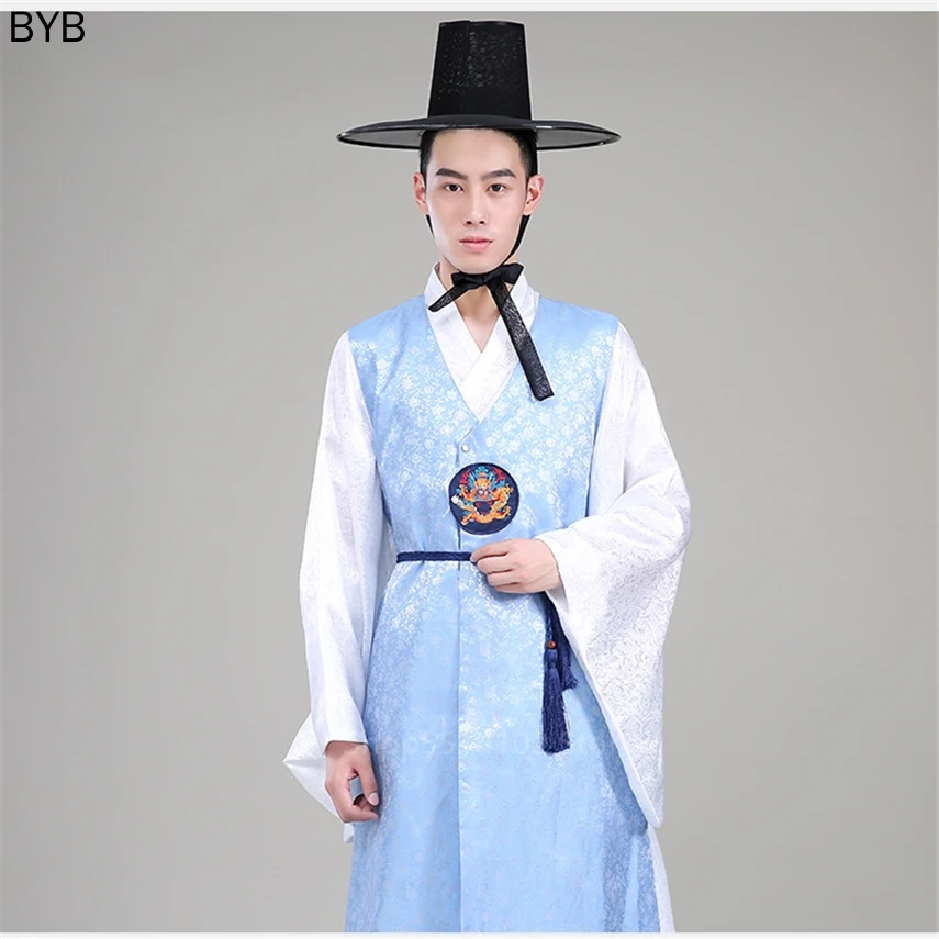 Традиционная одежда в Корейском стиле для мужчин с изображением ханбок