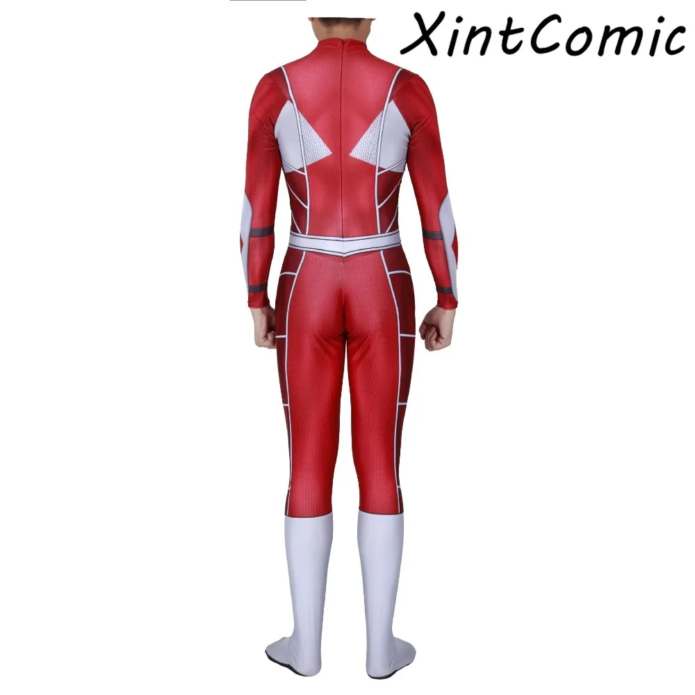 Kyoryu Sentai Zyuranger Ranger, карнавальный костюм, красный/синий/зеленый костюм рейнджеров, недорогой костюм зентай, детские комбинезоны с 3D-принтом