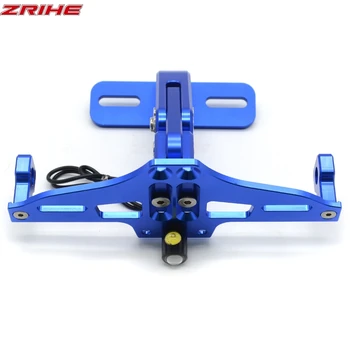 

Universal CNC Motorcycle Adjustable Angle Aluminum License Number Plate Frame Bracket Holder For SUZUKI BOULEVARD S50 S83 C90