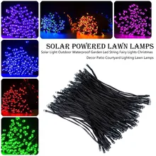 Солнечный свет Открытый водонепроницаемый сад светодиодные гирлянды сказочные огни Рождественский Декор патио внутренний двор Освещение газон лампы