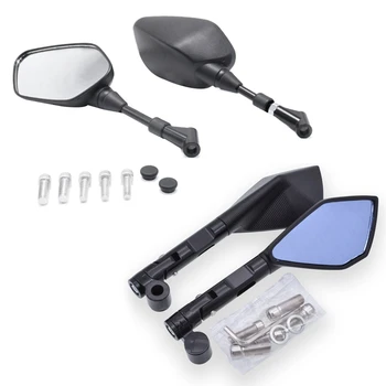 

1 Set Motorcycle Rear-View Mirror Side Mirror Shell & 1 Set Motorcycle Rearview Mirror, Reverse Pentagonal Mirror