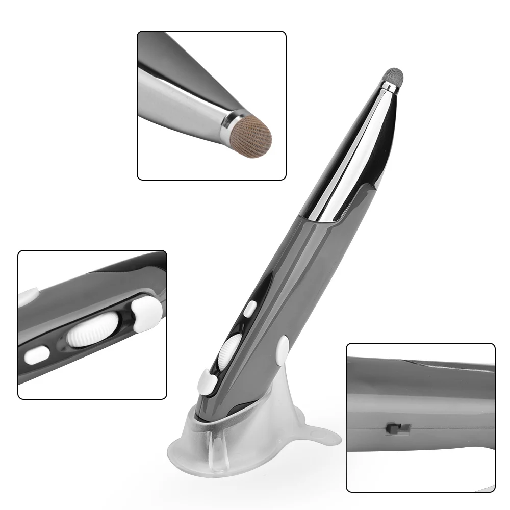 PR-06 2.4Ghz Wireless Optical Touch-pen Mouse 800/1200/1600DPI Wireless Mouse Pen with Stylus Function Handwriting Ergonomic