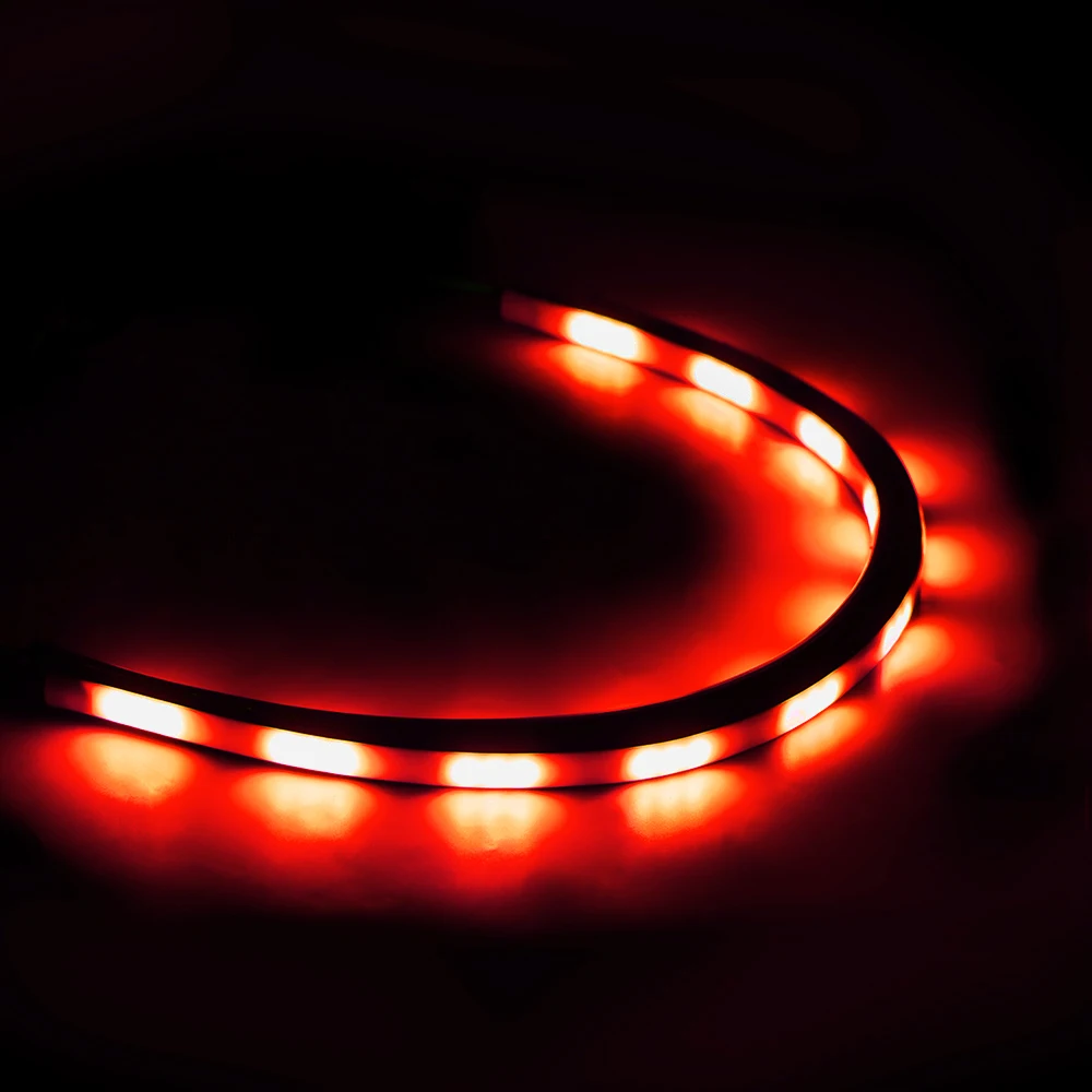 2 шт. автомобильные RGB Светодиодные полосы света звук музыка управление автомобиля Внутренние огни автомобиля-Стайлинг Авто декоративные лампы гибкая установка